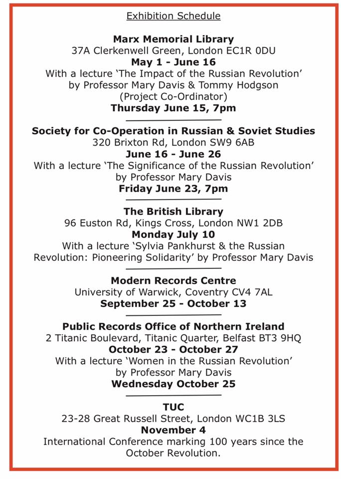 Schedule The impact of the Russian revolution on world war 1 1917-1922 ... 2017-05-01